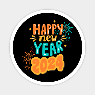 Happy New Year 2024 Magnet